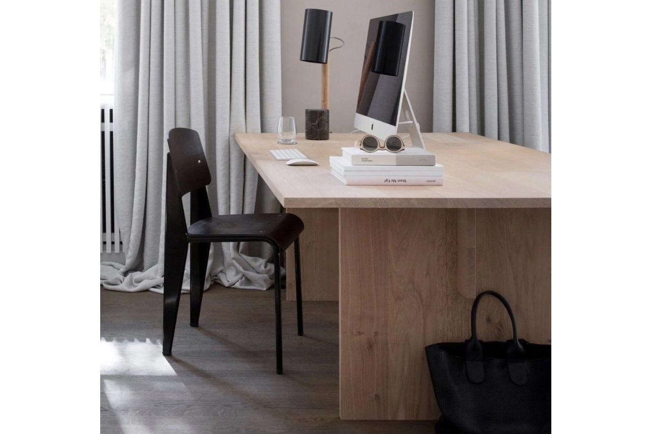 Solid wood oak office table