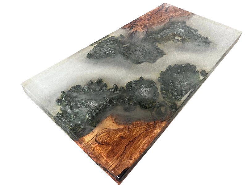 Olive Wood Resin Slab Table: A Stunning Fusion of Nature and Artistry