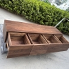 Matte Lacquered Black Walnut TV Cabinet – A Perfect Blend of Elegance and Functionality
