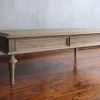 Vintage French Country Style Oak Coffee Table & TV Stand – A Timeless Addition to Your Home