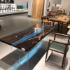The Art of the Ebony Epoxy Resin Slab Table: Where Nature Meets Modern Design