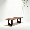 A Marvel of Nature : Zebrano Wood Solid Wood Table, the Artistic Heart of Your Space