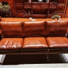 Bubinga Solid Wood & Top-Grain Leather Sofa Collection: Timeless Comfort in Artisan-Crafted Seating