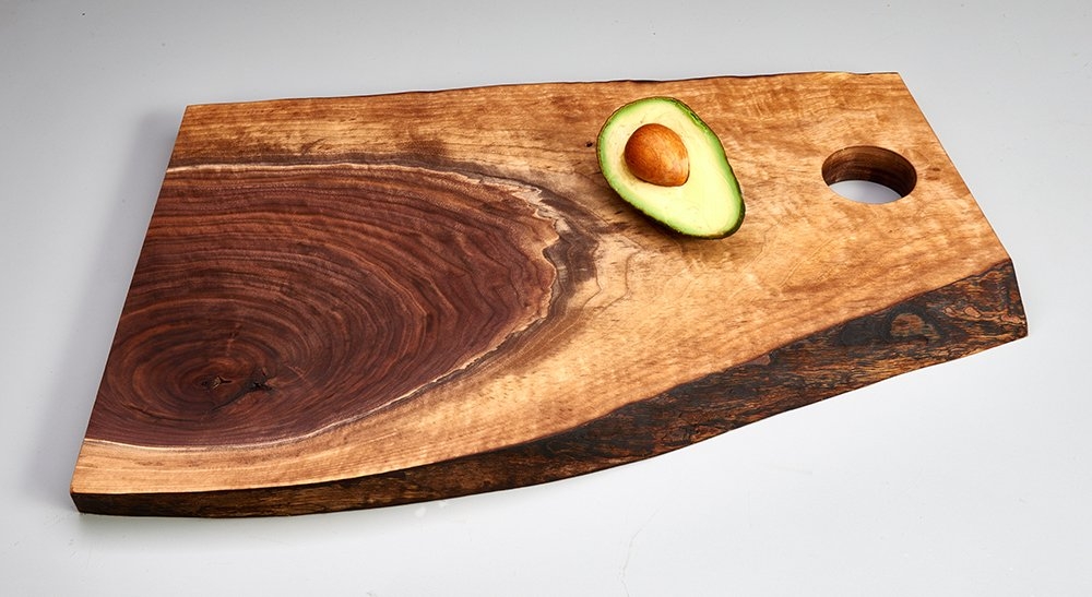 Live edge walnut wood butcher chopping board