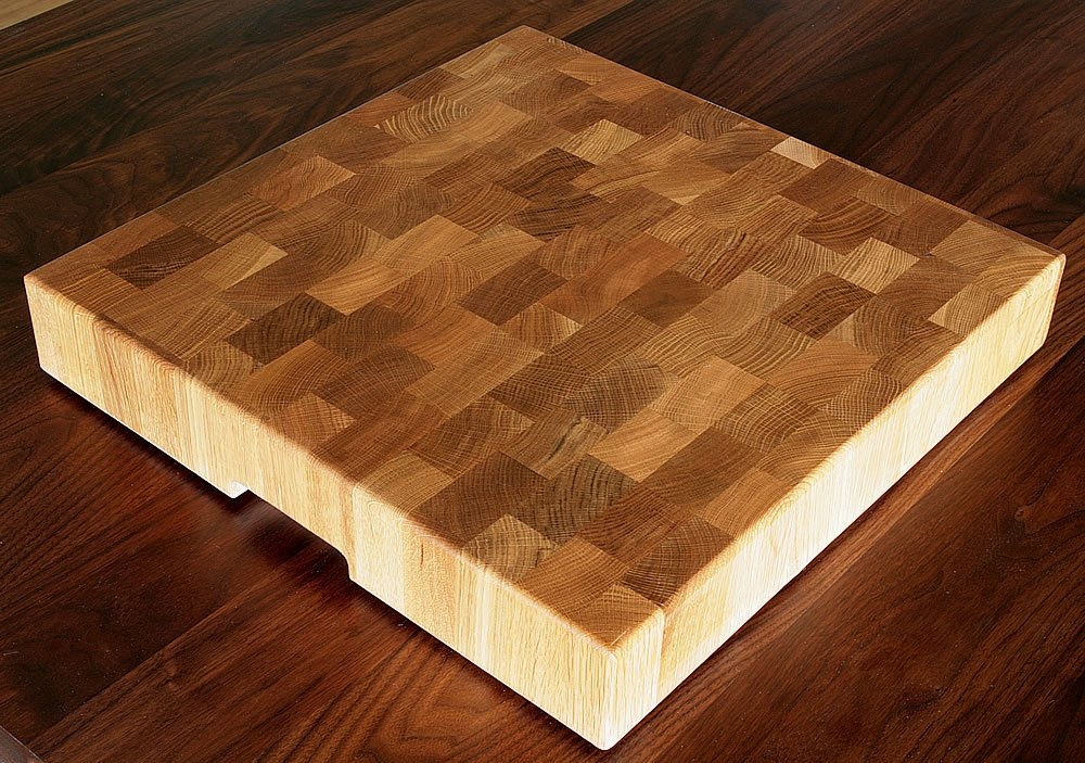 Customized oak wood end grain butcher block chopping board