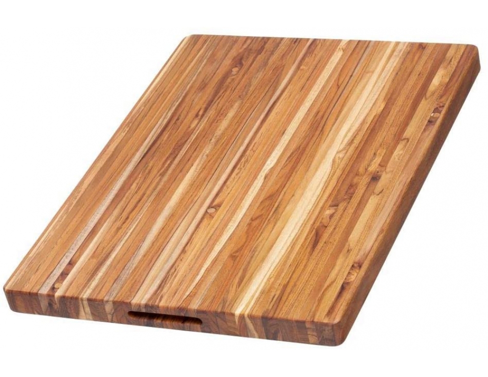 Edge grain teak cutting board