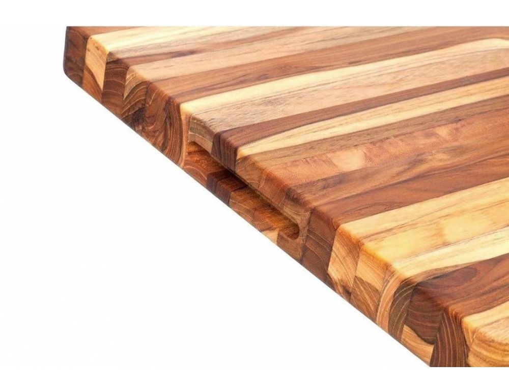 Edge grain teak cutting board