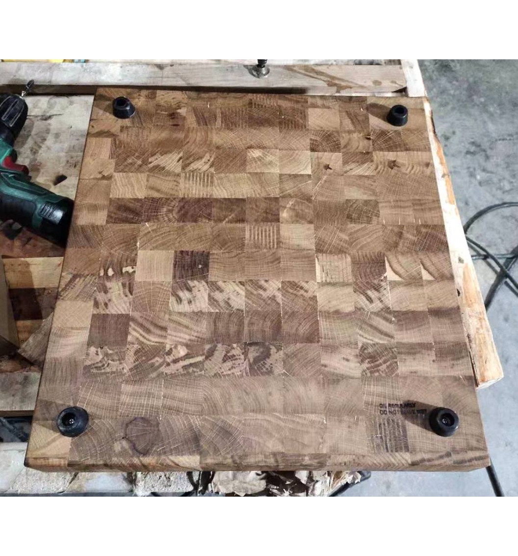 Oak end grain cutting board custom package