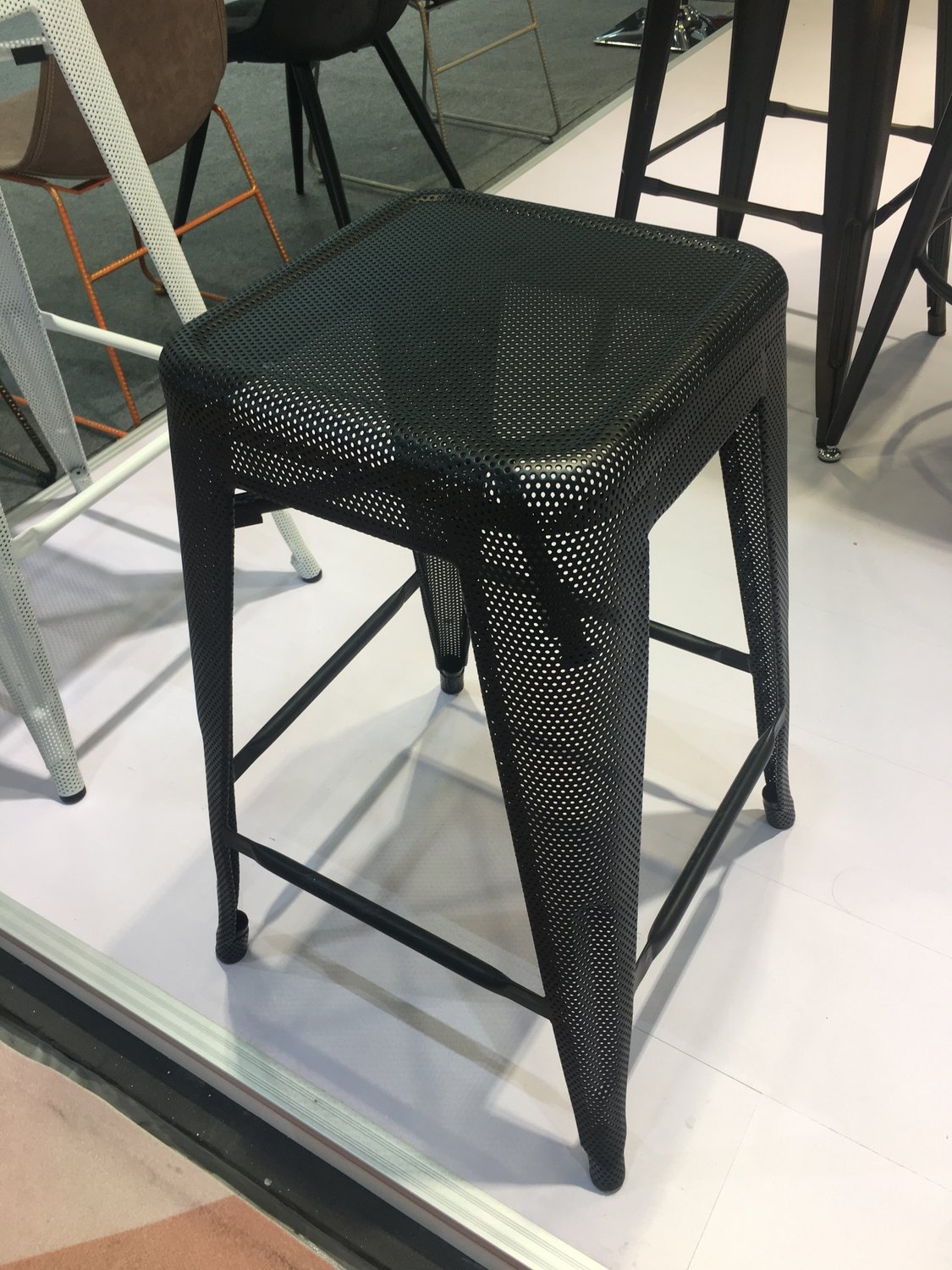 Iron bar stool chair