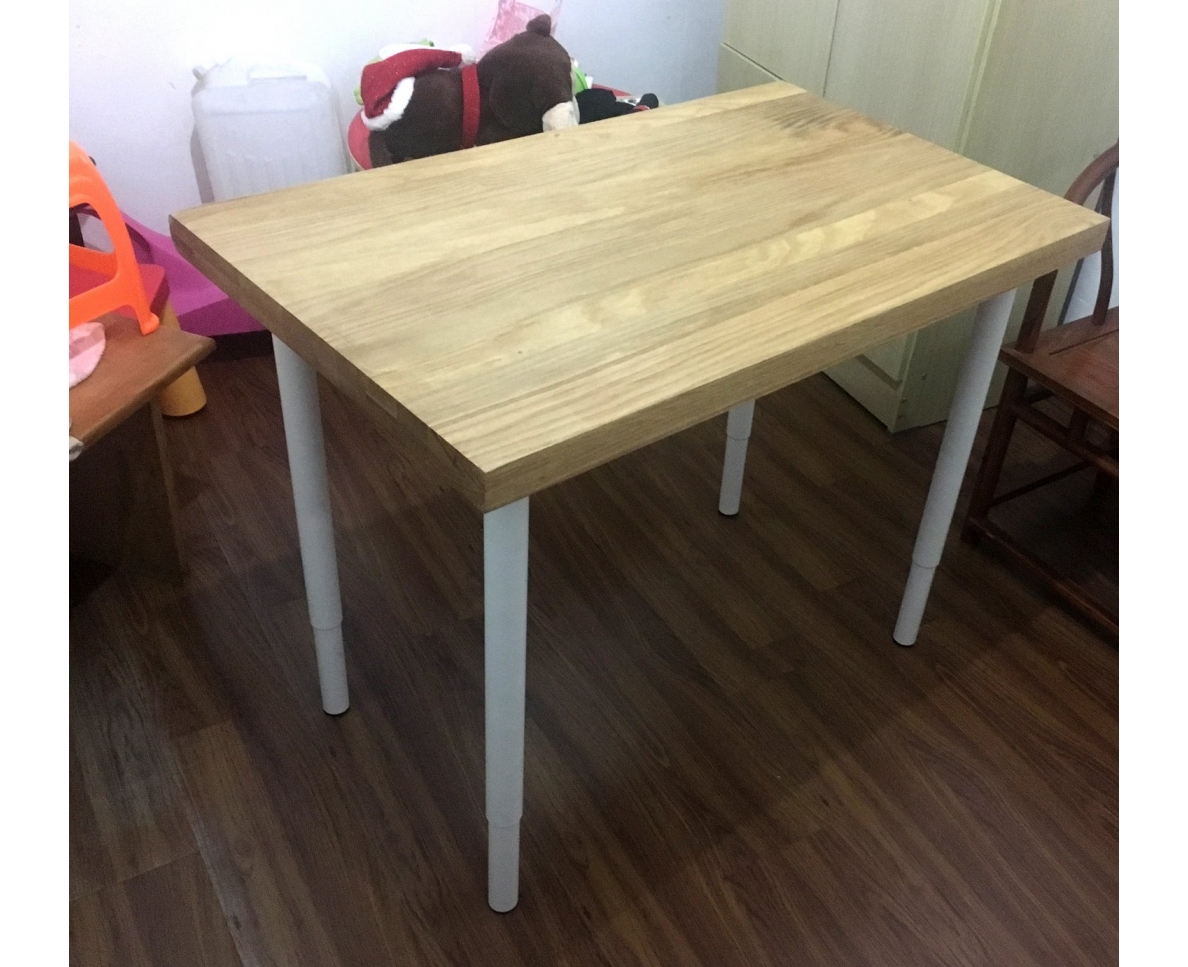 Solid wood oak writing table top
