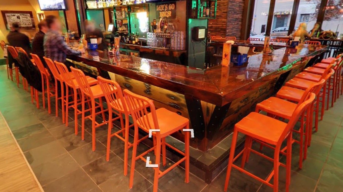 Solid wood old ship bar table