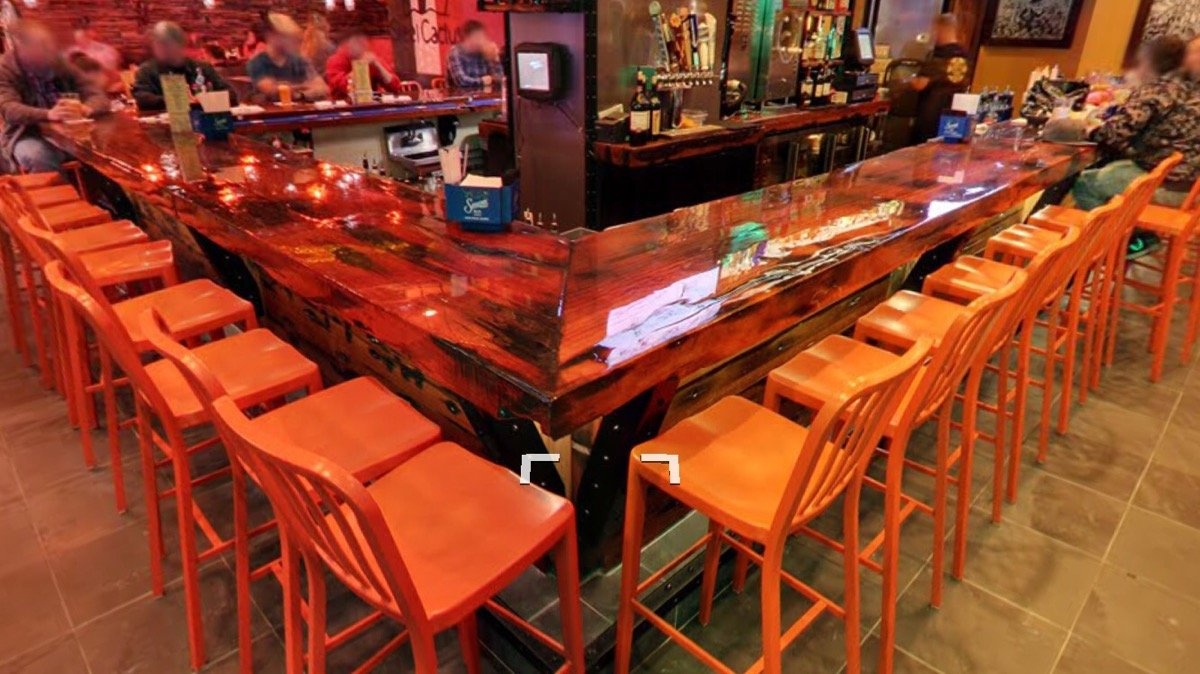 Solid wood old ship bar table