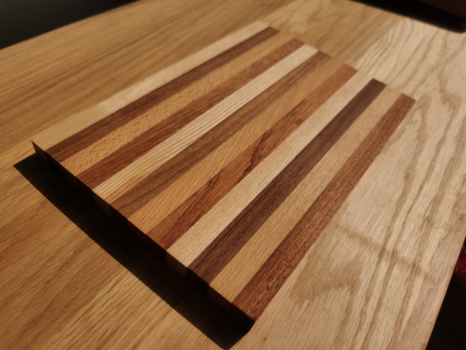 High quality solid wood parquet chopping board