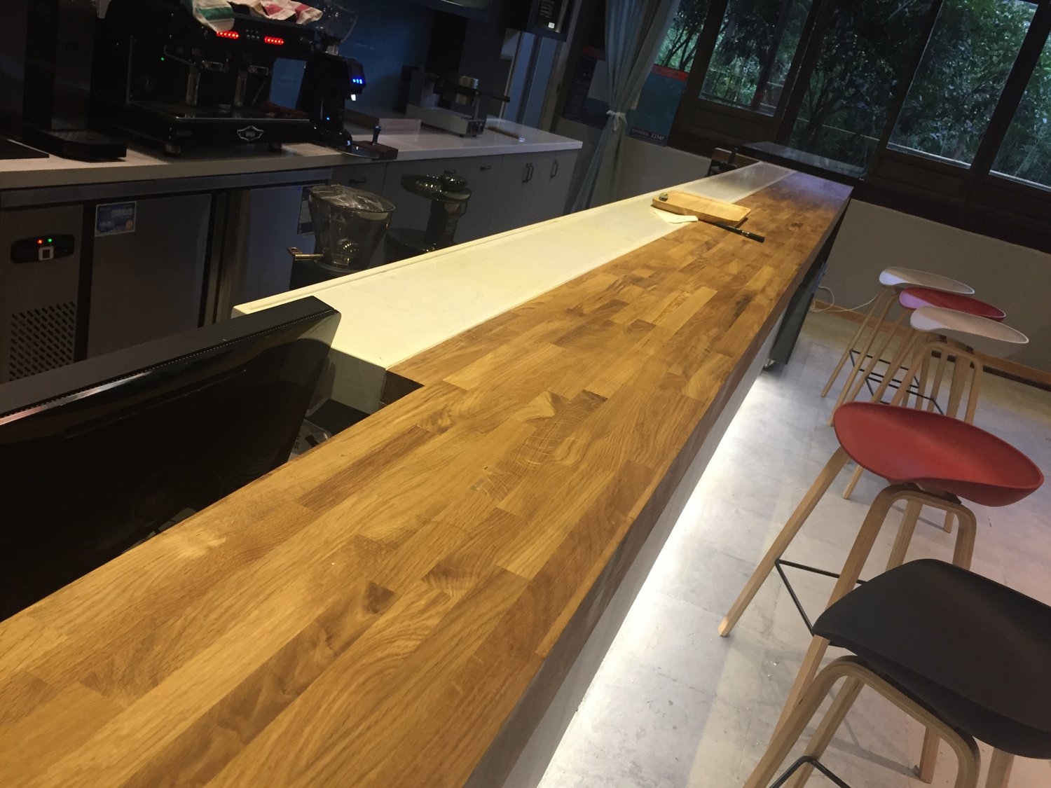 FJ Oak table bar countertop