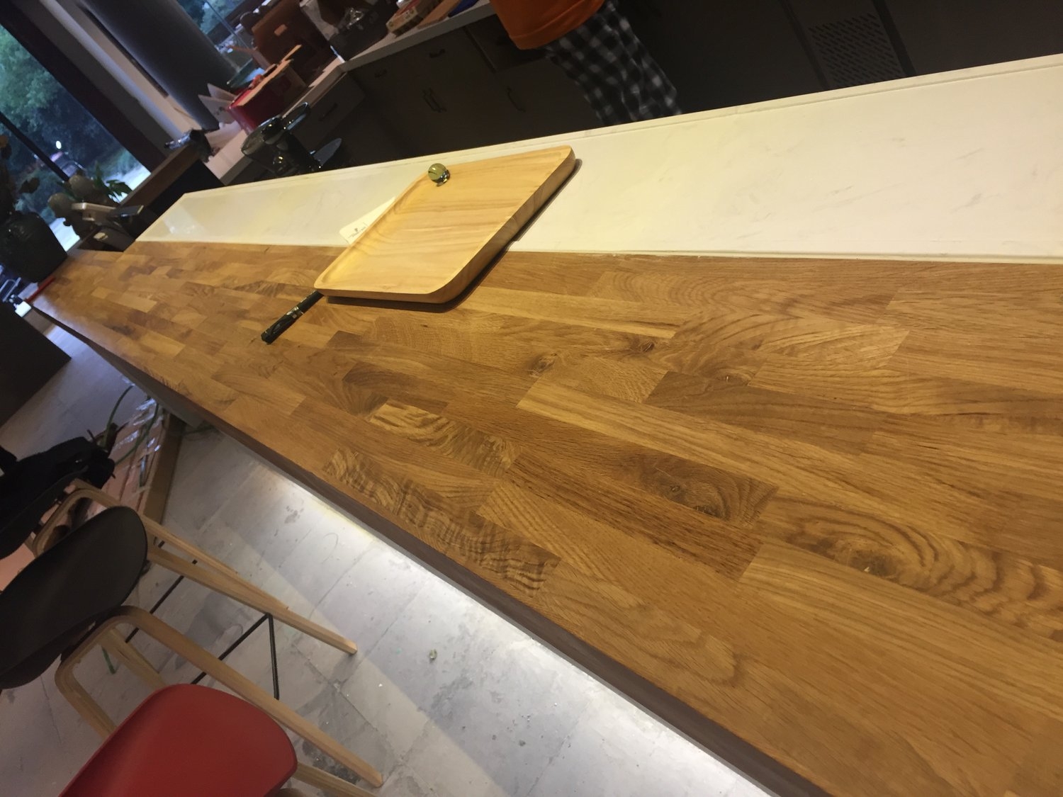 FJ Oak table bar countertop
