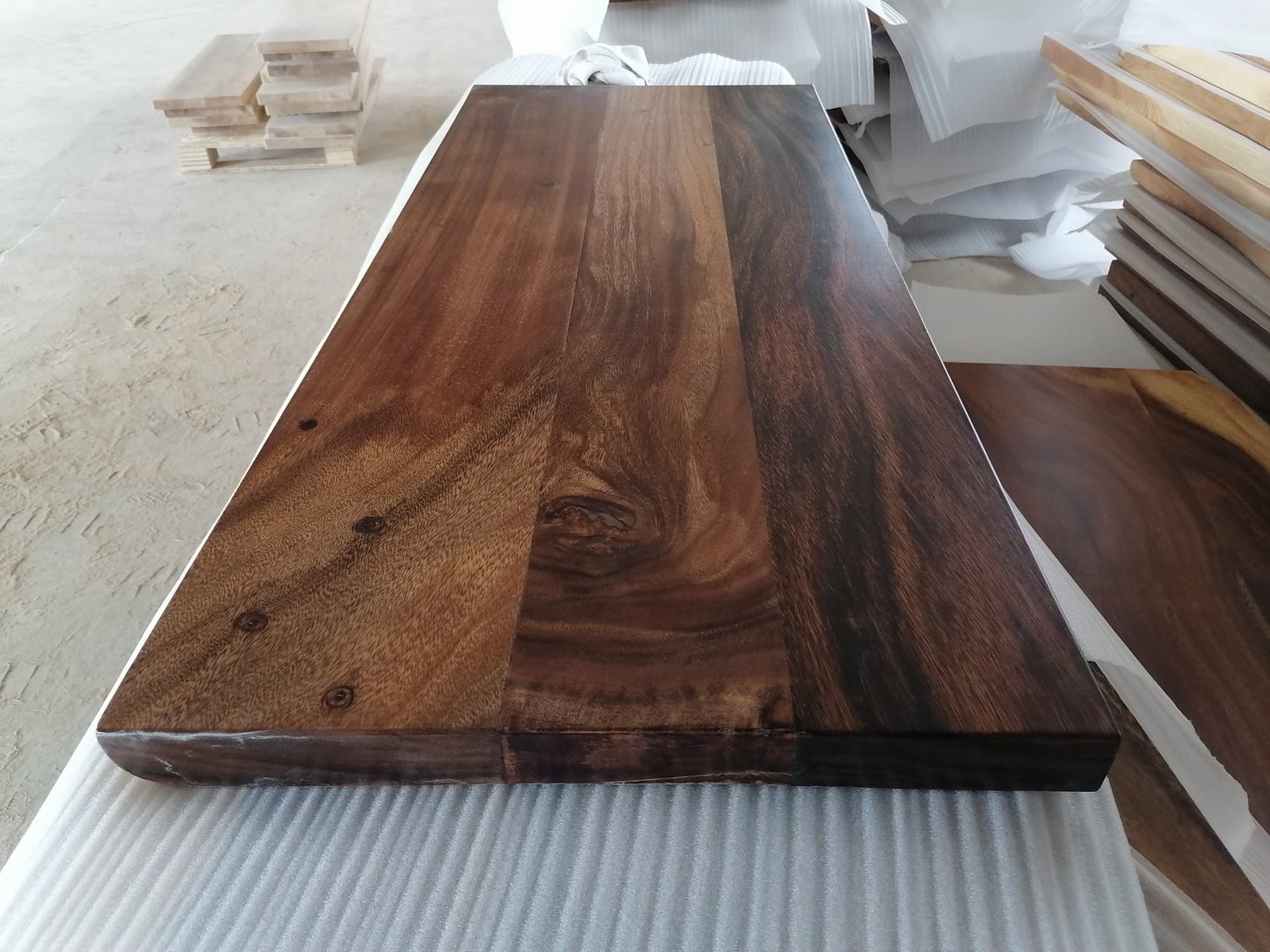 Live edge suar wood slab vanity table top