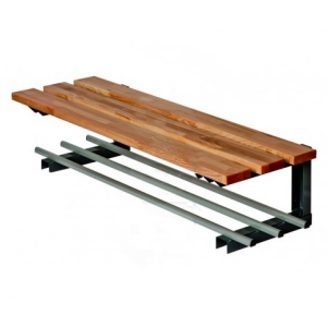 Locker Room Iron Wood Elm Bench