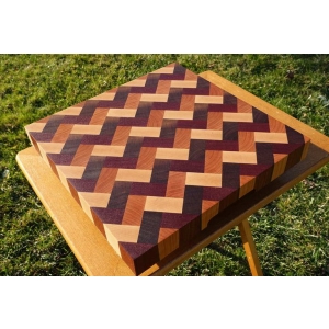 Solid wood 3D parquet cutting board