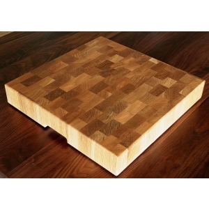 Customized oak wood end grain butcher block chopping board