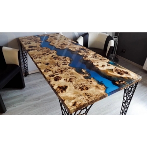 Factory custom european poplar slab living room dining table top