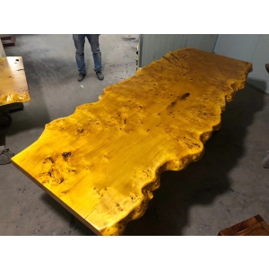 Germany poplar burl slab wood table top