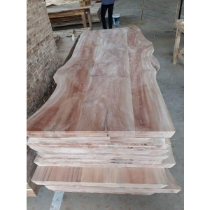 Asian mahogany natural edge wood table top