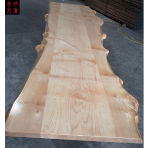 Lived edge hard maple wood slab table counter top