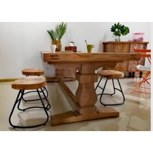 Farmhouse Reclaimed Table Base Barnwood Recycled Trestle Table Pedestals Wood Table Legs