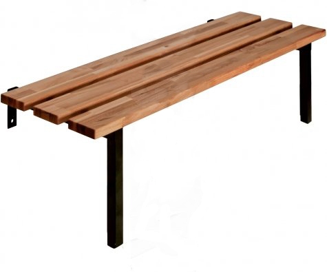 Locker Room Iron Wood Elm Bench