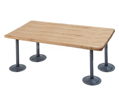 Classroom Iron Wood Elm Bench