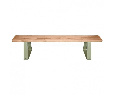 Classroom Iron Wood Elm Bench