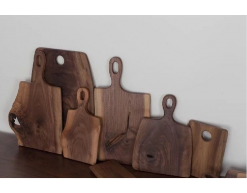 Natural walnut wood kitchen cutting board