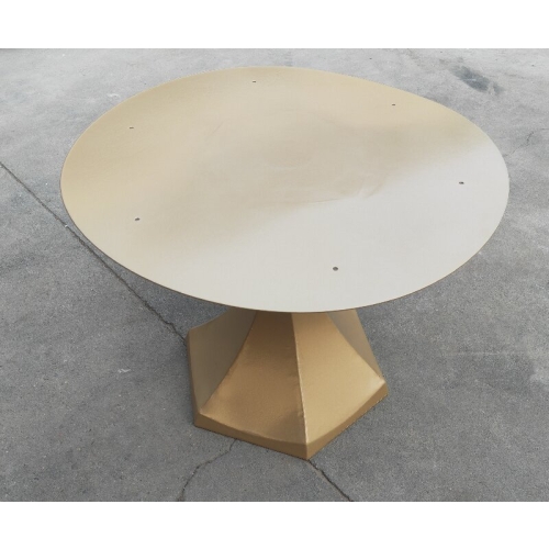 Industrial-Chic Hexagonal Metal Table Leg for Round Tables
