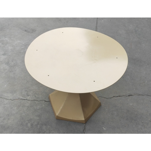 Industrial-Chic Hexagonal Metal Table Leg for Round Tables