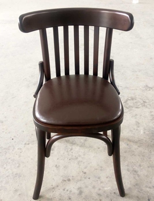 Baroque Style Dining Chairs With PU Leather Seating