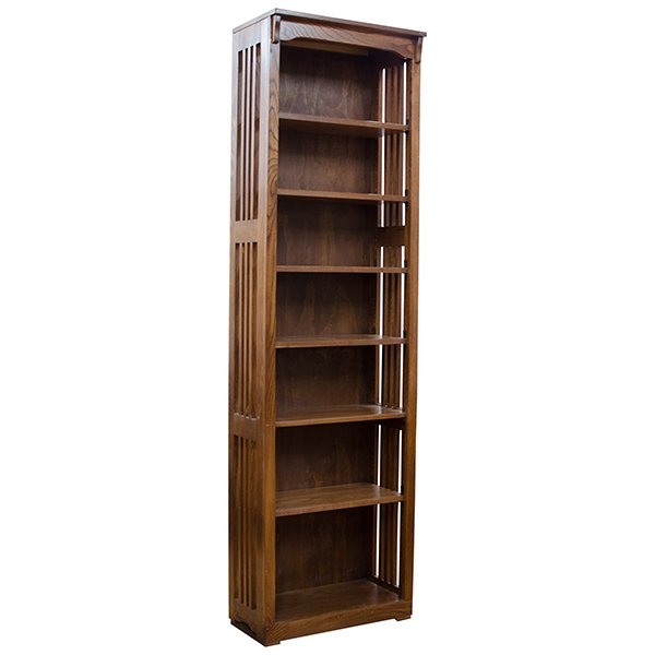 Small size bedroom solid wood oak book shelving
