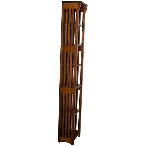 Small size bedroom solid wood oak book shelving