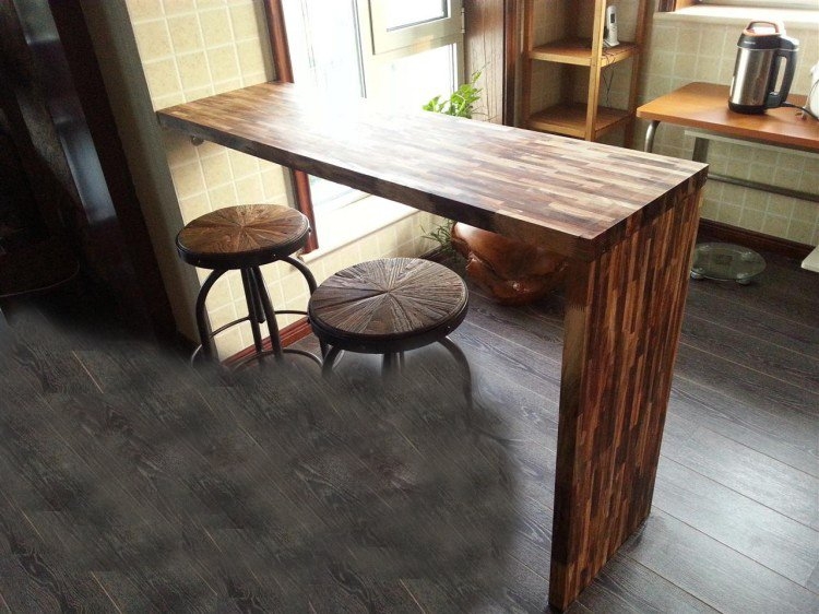 Home use finger joint wood bar table top