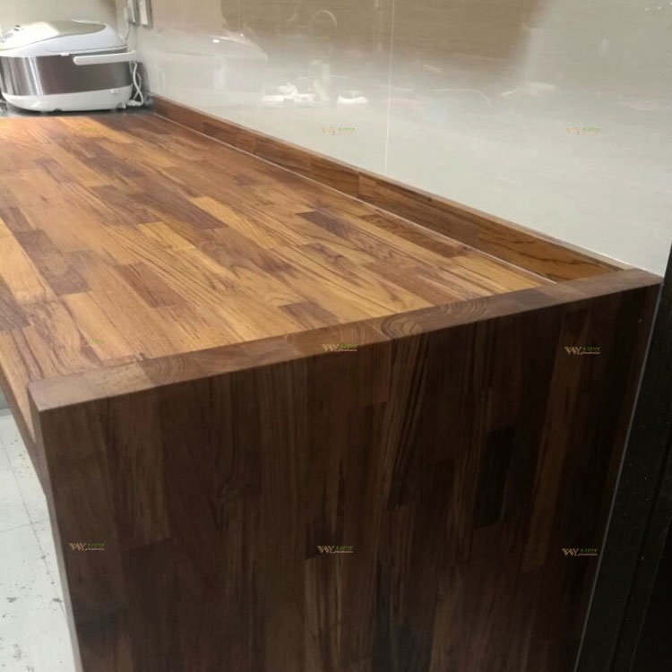Teak wood fjl kitchen countertop
