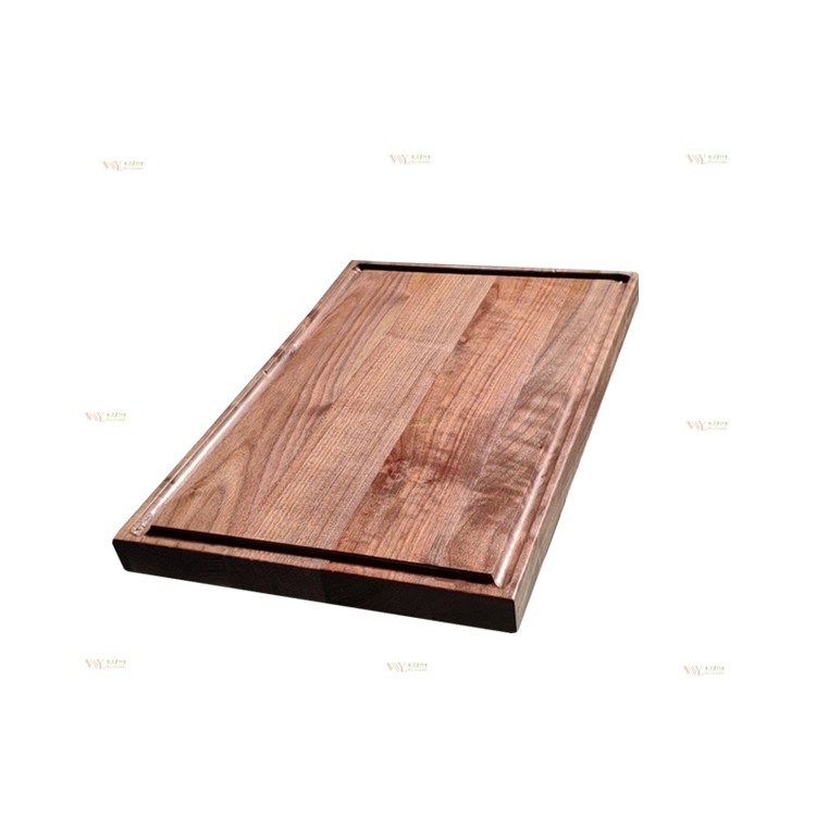 Kitchen use large USA walnut wood cutting board rectangular