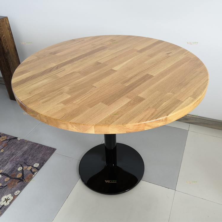 Solid Oak Round Coffee Table