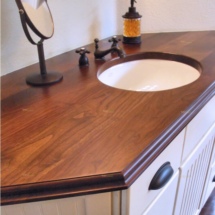 USA Walnut Face Grain Vanity Countertop