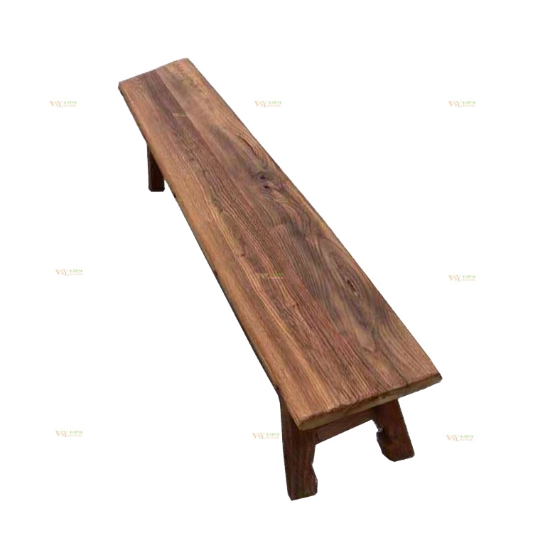 Antique Furniture Aged Elm Bench