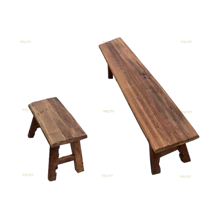 Antique Furniture Aged Elm Bench