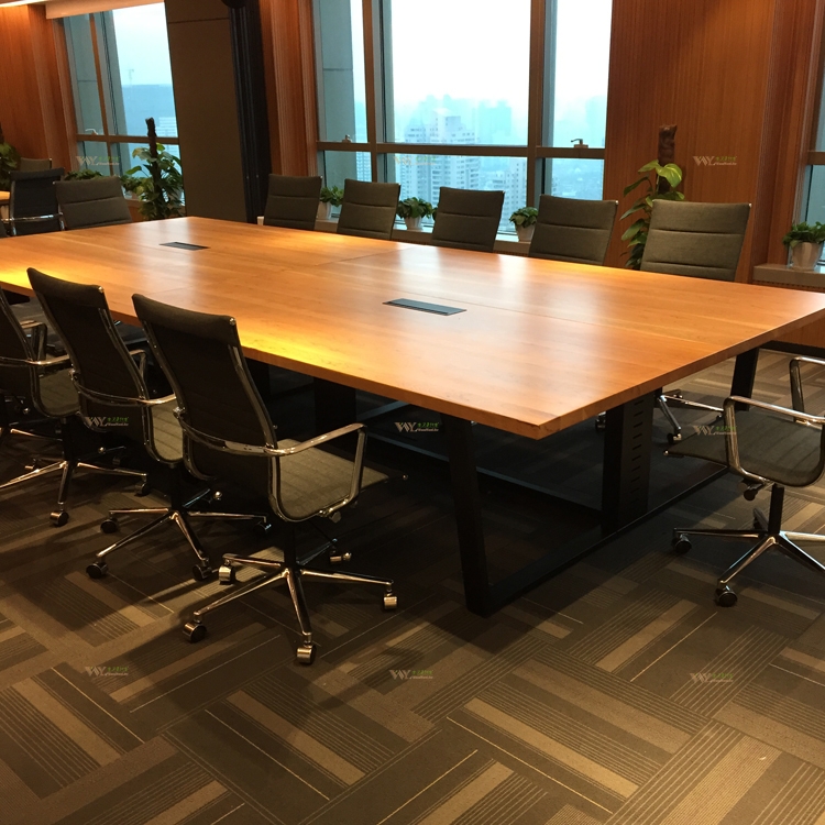 Company Furniture Large Cherry Wood Meeting Table
