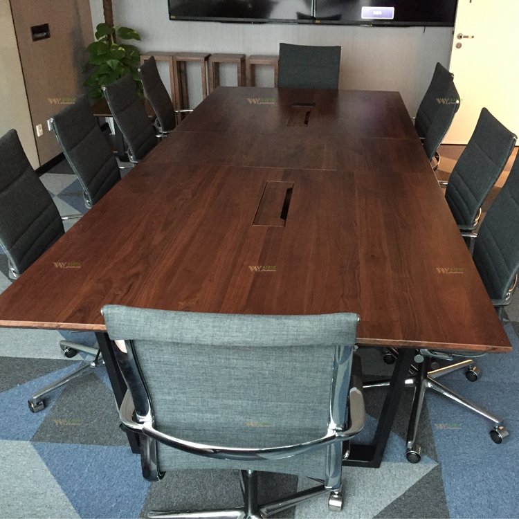 Office Furniture Solid USA Walnut Wood Meeting Table