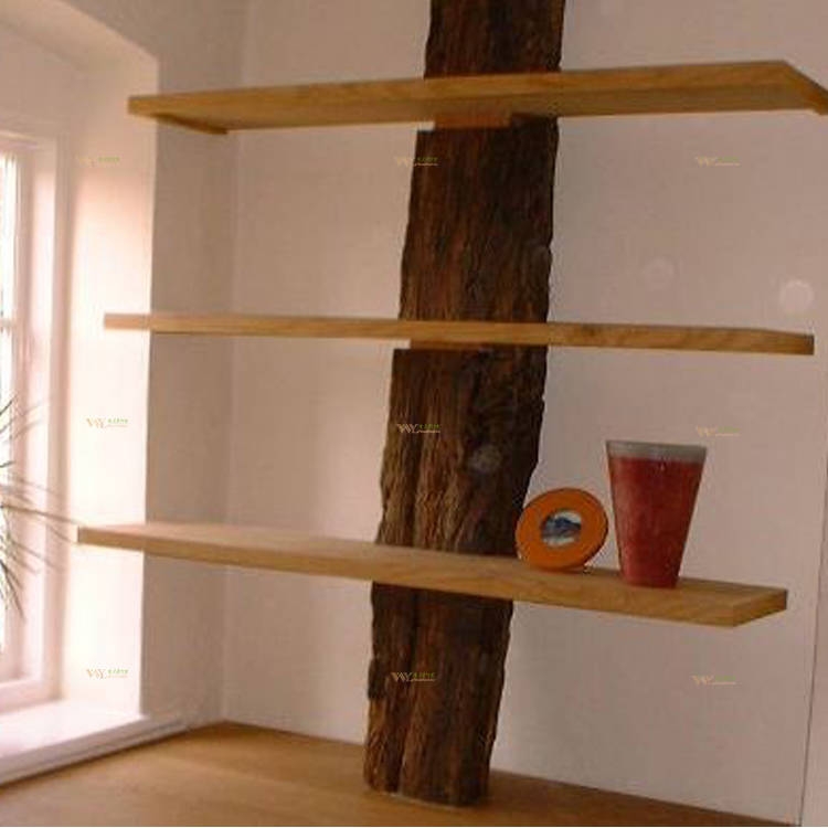 Solid Wood Wall Shelves for Home Decoration