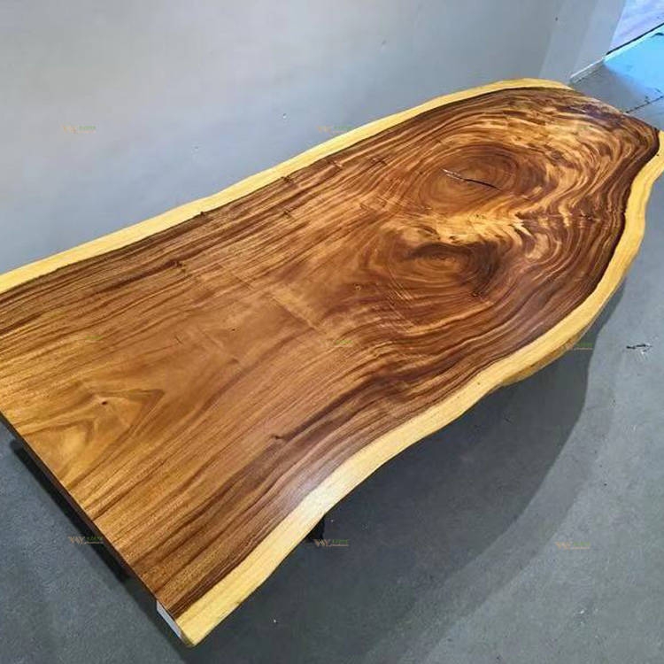 Natural Edge Ecuador Walnut Wood Slab Table