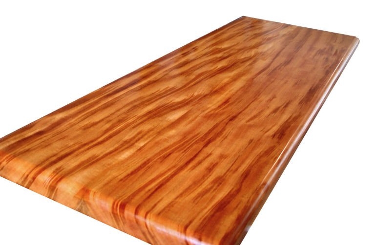 African mahogany natural edge wood dining table top