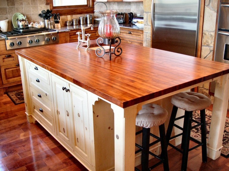 Solid Wood Edge Grain Kitchen Countertop